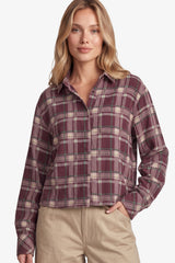 Fira blouse | Mulberry/Khaki