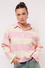 Zeyna sweater | Soft Pink/Offwhite
