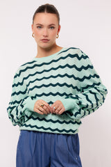 Saria trui | Fresh Mint/Azure Green