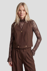 Neva gilet | Mocha Brown