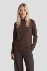 Eira knit top | Mocha Brown