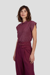 Emi knit top | Tango Blush