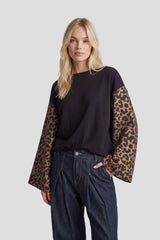Liana sweater | Black/Light Camel
