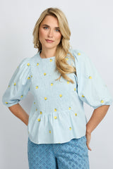 Salsita top | Light Blue