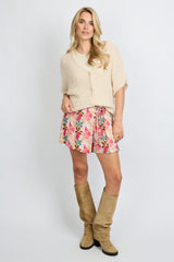 Yaritza skort | Sand/Saffron Orange