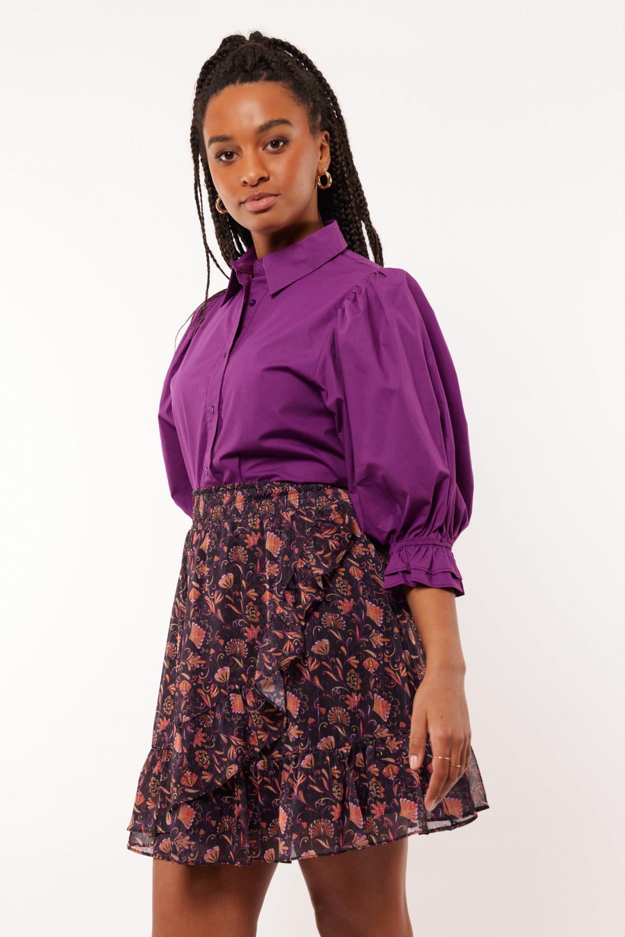 Fraya blouse | Salvia Purple