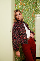 Maribel jacket | Black/Dusty Mauve